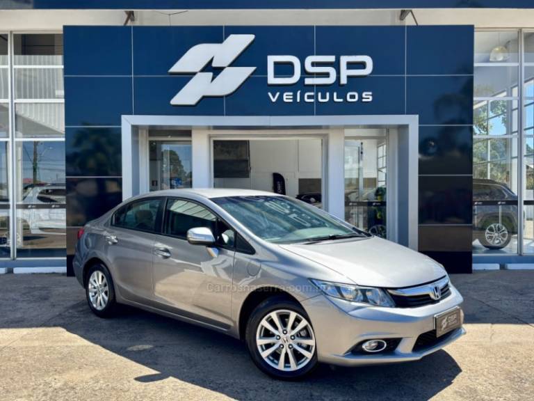 HONDA - CIVIC - 2012/2013 - Cinza - R$ 71.900,00