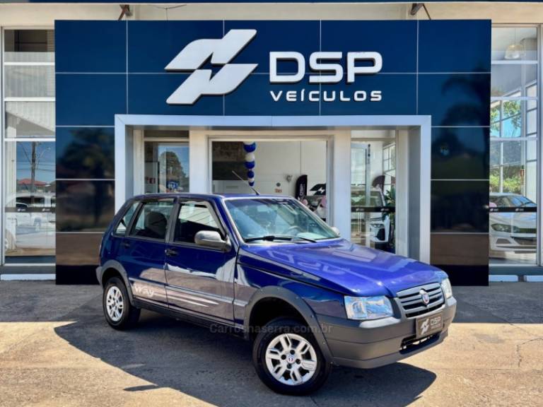 FIAT - UNO - 2008/2009 - Azul - R$ 23.900,00